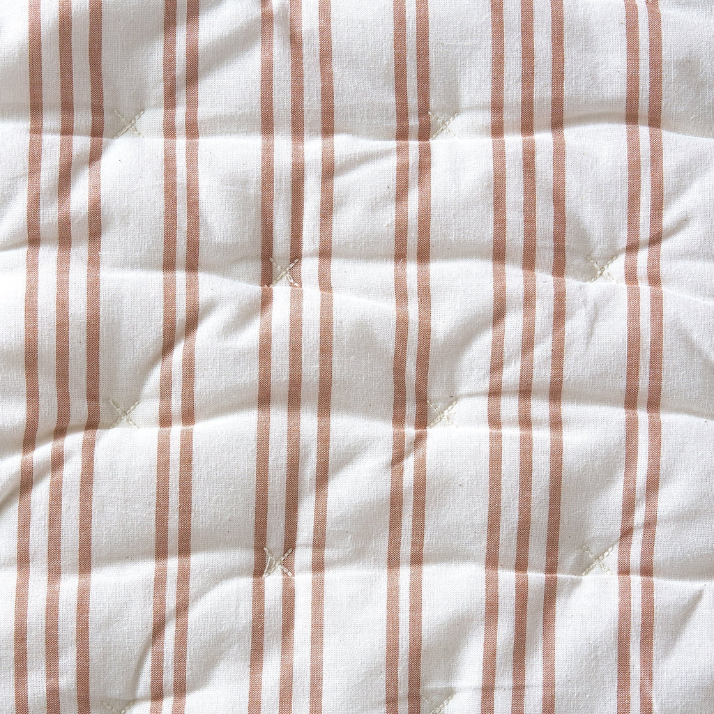 AVERO™ Copper Yarn Dyed Stripe Chambray Quilt, Full/Queen - AVERO™