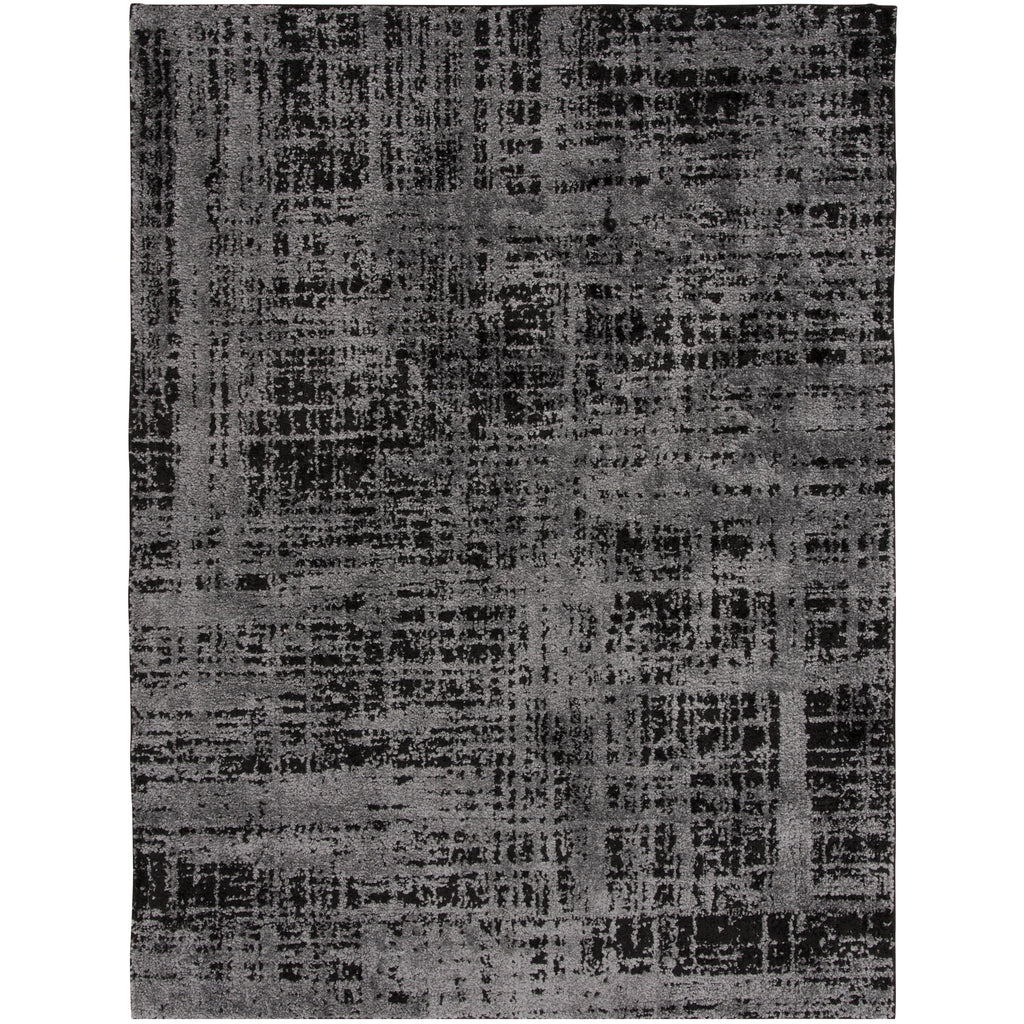 AVERO™ 60"x79" Black and Gray Abstract Indoor Area Rug - AVERO™