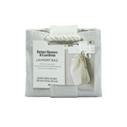 AVERO™ (2 Pack) Better Homes Gardens Polyester and Cotton Canvas Laundry Bag Gray 15 in W x 7 in D x 24.5 in H - AVERO™