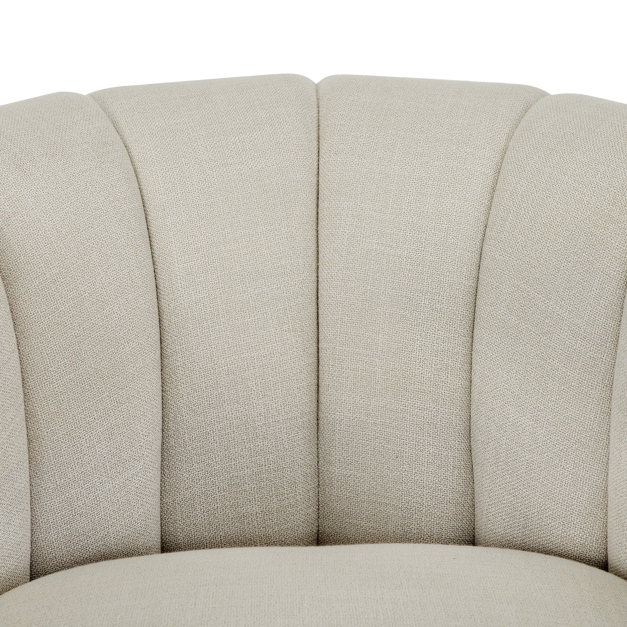 AVERO™ Lillian Accent Swivel Chair, Cream Linen - AVERO™