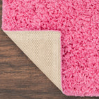 AVERO™ (2 pack) Traditional Solid Pink Youth Shag Indoor Area Rug, 3 ft x 4 ft 8 in - AVERO™