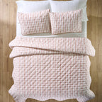 AVERO™ Copper Yarn Dyed Stripe Chambray Quilt, Full/Queen - AVERO™