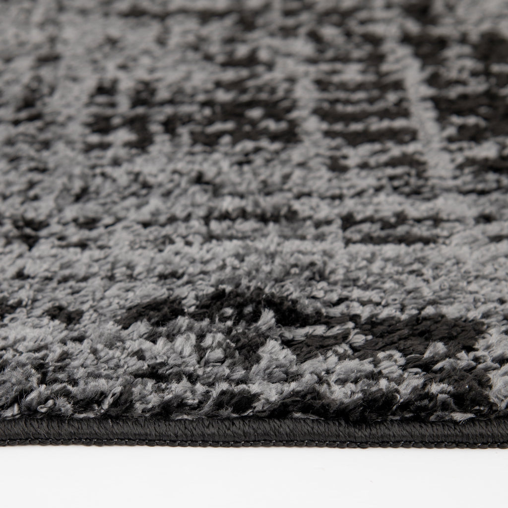 AVERO™ 60"x79" Black and Gray Abstract Indoor Area Rug - AVERO™