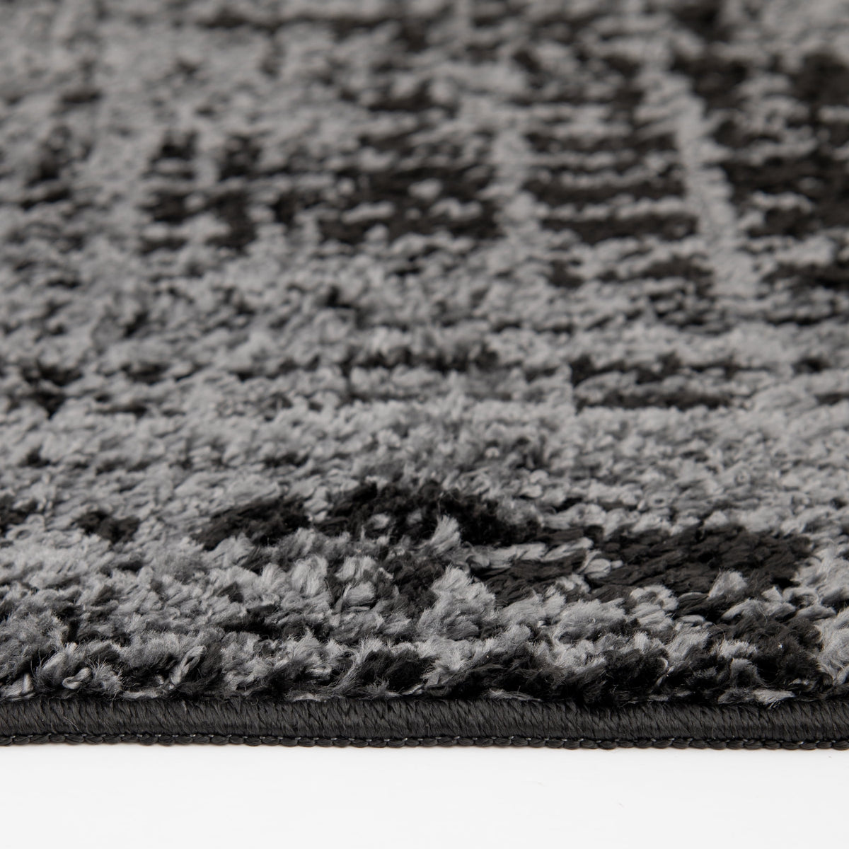 AVERO™ 60"x79" Black and Gray Abstract Indoor Area Rug - AVERO™