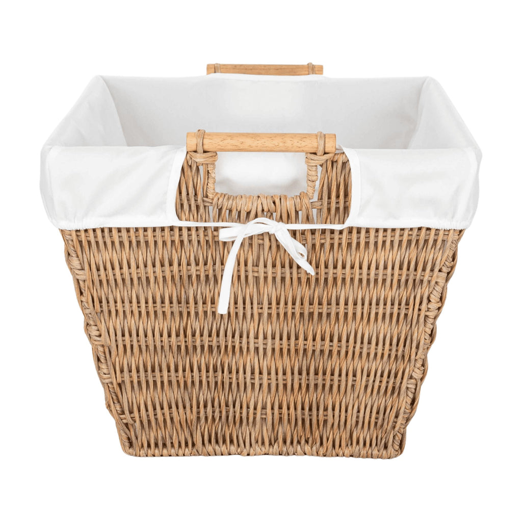AVERO™ Resin Poly Rattan Laundry Basket with Liner, Adult - AVERO™