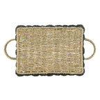 AVERO™ Large Rectangle Checkered Seagrass Storage Basket with Handles, 2 Pack - AVERO™