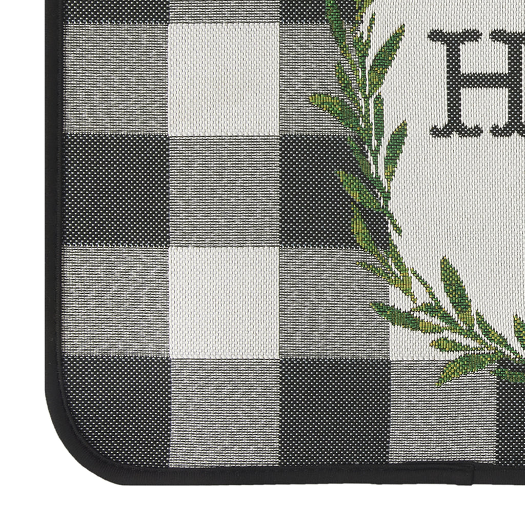AVERO™ 4 Pack Buffalo Check Home Kitchen Rug 20 x 30 65 Polypropylene 35 Polyester Grey - AVERO™