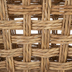 AVERO™ Extra Large Water Hyacinth Twist Decorative Storage Basket with Handles, 19 in x 16 in x 16 in - AVERO™