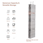 AVERO™ (2 pack) Gray 10-Shelf Hanging Closet Organizer with Side Pockets - AVERO™
