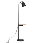 AVERO™ 65" Modern Adjustable Head Matte Black Floor Lamp with Black Conical - AVERO™