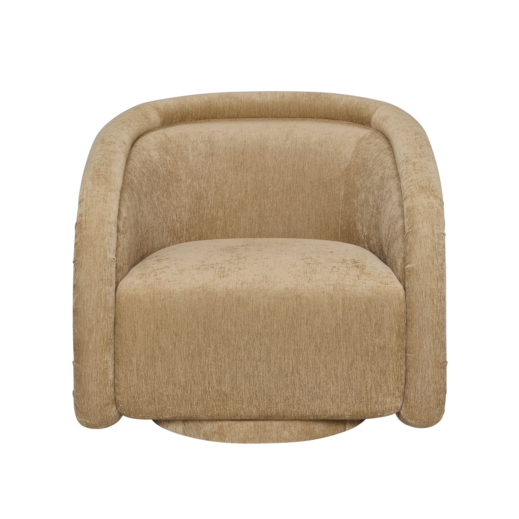 AVERO™ Sienna Swivel Accent Chair, Caramel Velvet Fabric - AVERO™