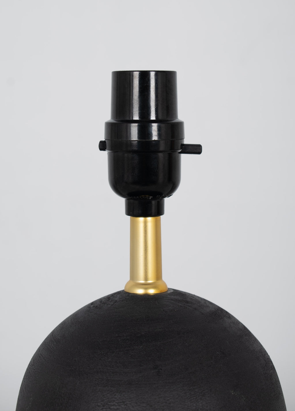 AVERO™ (3 Pack) 12.5 Mini Black Wood Ball Table Lamp with White Fabric Shade - AVERO™
