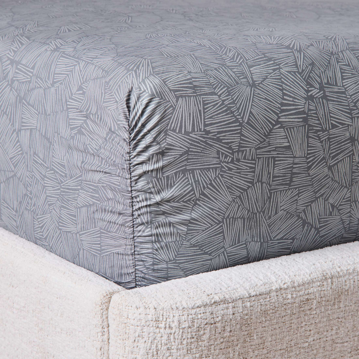AVERO™ Cool & Crisp 300 Thread Count Cotton Percale Bed Sheet Set, Ziggy Geo Print Gray, Twin - AVERO™