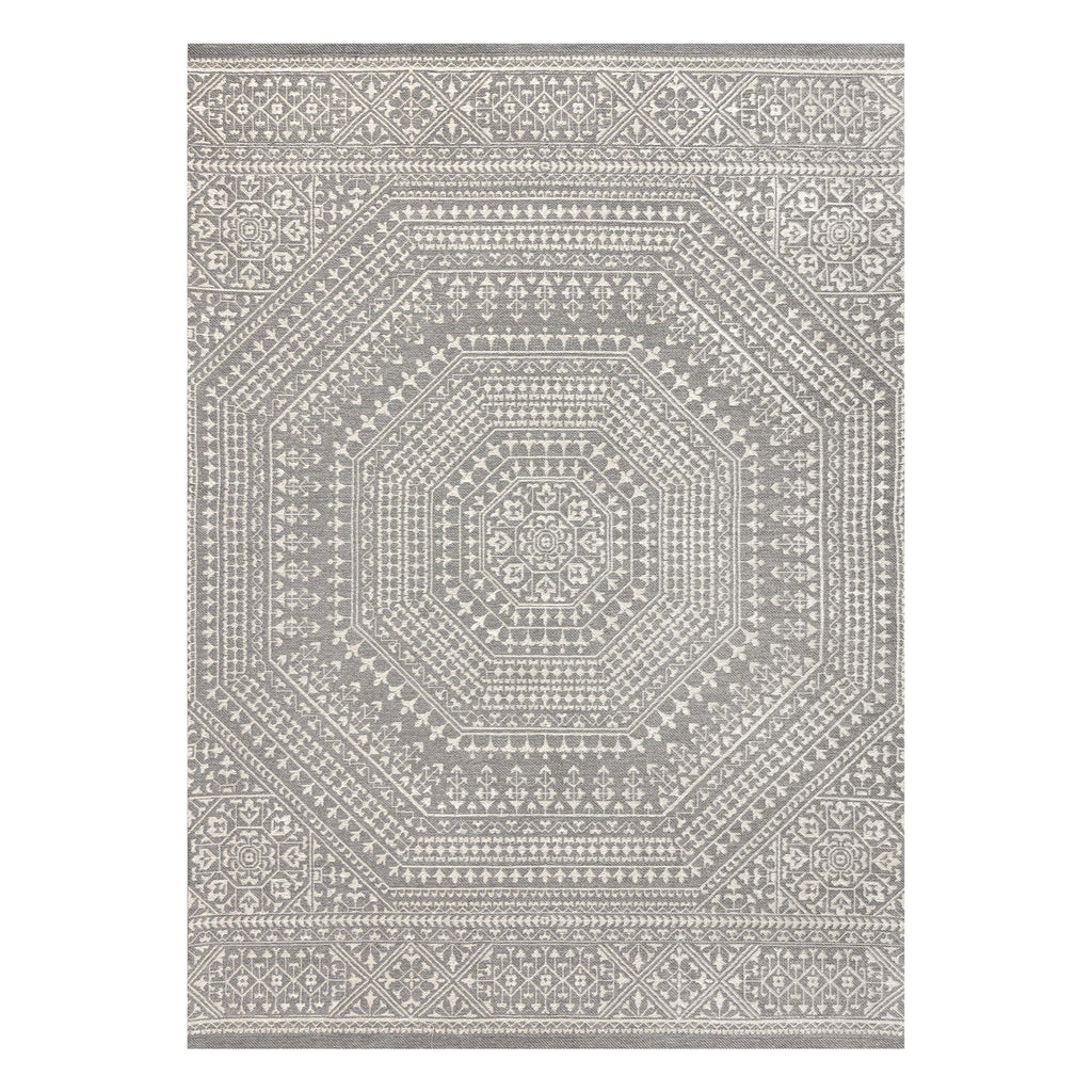 AVERO™ (2 pack) 7 x 10 Gray Medallion Outdoor Rug - AVERO™
