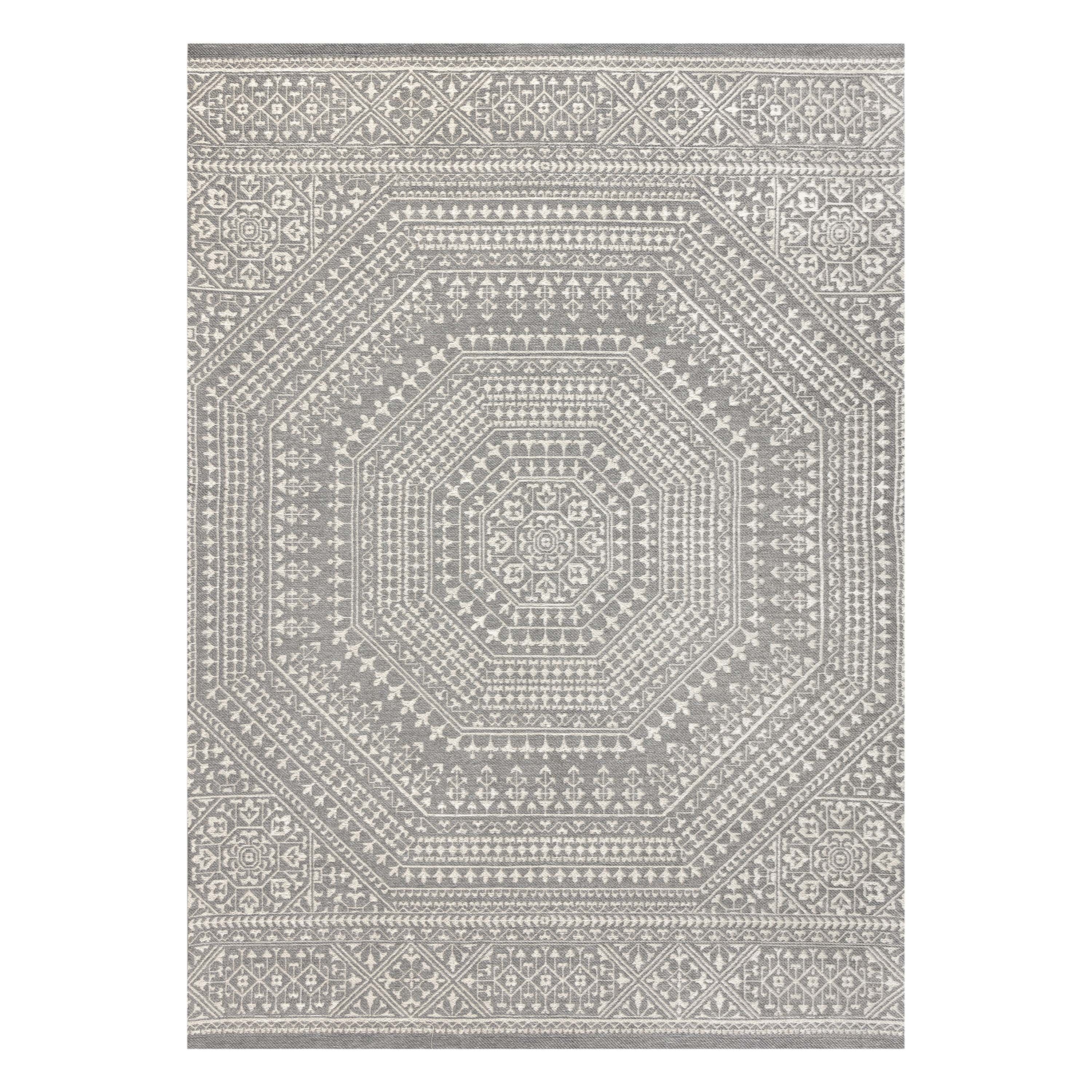 AVERO™ (2 pack) 7 x 10 Gray Medallion Outdoor Rug - AVERO™