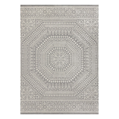 AVERO™ (2 pack) 7 x 10 Gray Medallion Outdoor Rug - AVERO™