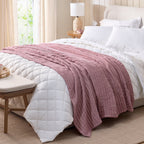AVERO™ Chenille Gauze Bed Blanket, Violet Gem, King Size, 90 x 108 in - AVERO™