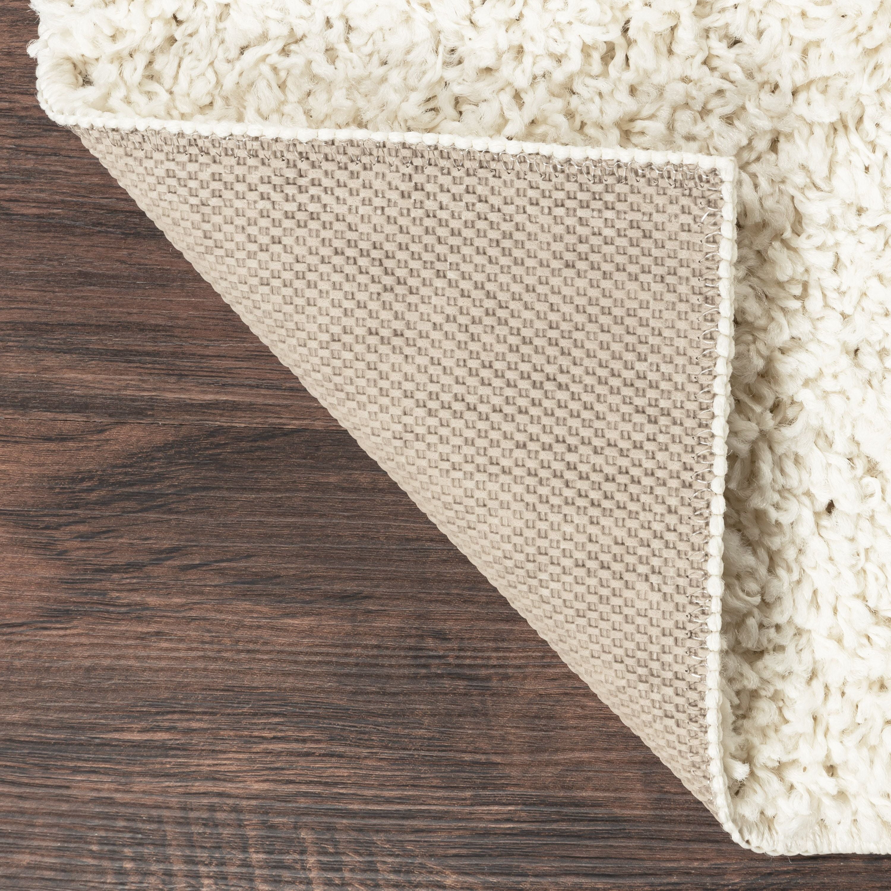 AVERO™ (2 pack) Solid Shag Indoor Area Rug, Ivory, 3 ft x 4 ft 8 in - AVERO™
