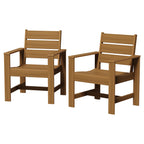 AVERO™ Ezra 7-Piece Outdoor HDPE Dining Set, Teak - AVERO™