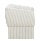 AVERO™ Beautiful Small Space Accent Chair , Beige and White Linen - AVERO™