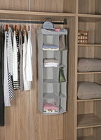 AVERO™ (2 pack) 5-Tier Hanging Closet Storage Organizer Dividers for Shoes and Clothes, 10-Compartments, Polyester & Cotton - AVERO™