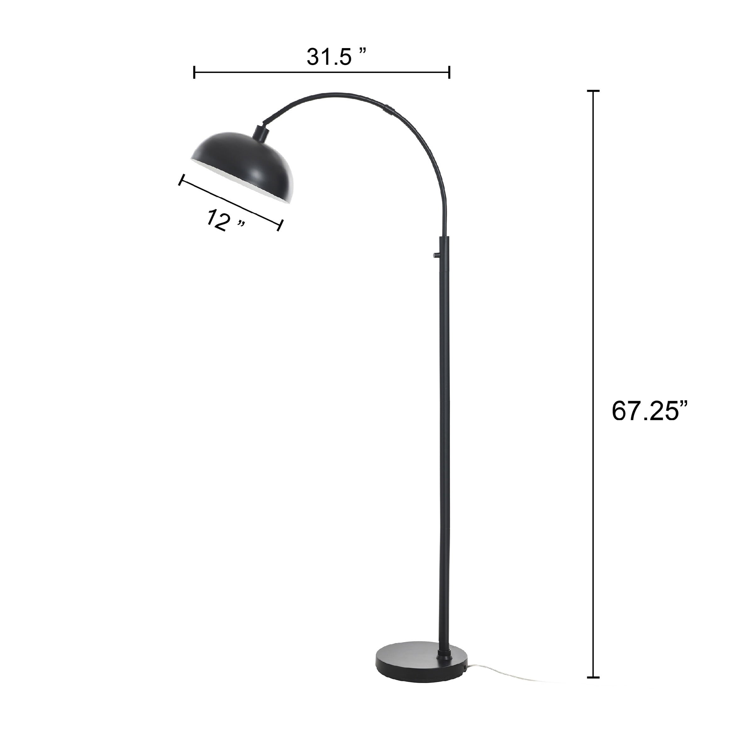 AVERO™ Black Finish Arch Dome Floor Lamp - AVERO™