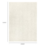 AVERO™ (2 pack) Traditional Solid Ivory Shag Indoor Area Rug, 5 ft x 7 ft - AVERO™