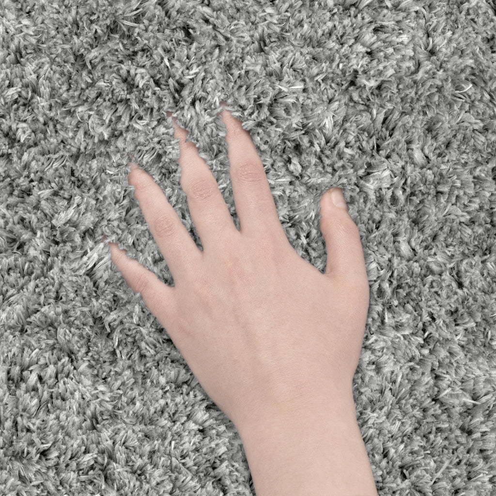AVERO™ 47"x65" Gray Microfiber Plush Shag Area Rug Soft, Durable Indoor Rug for Living Room, Bedroom, or Dining Room - AVERO™