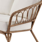 AVERO™ Willow Sage All-Weather Wicker Outdoor Loveseat and Ottoman Set, Beige - AVERO™