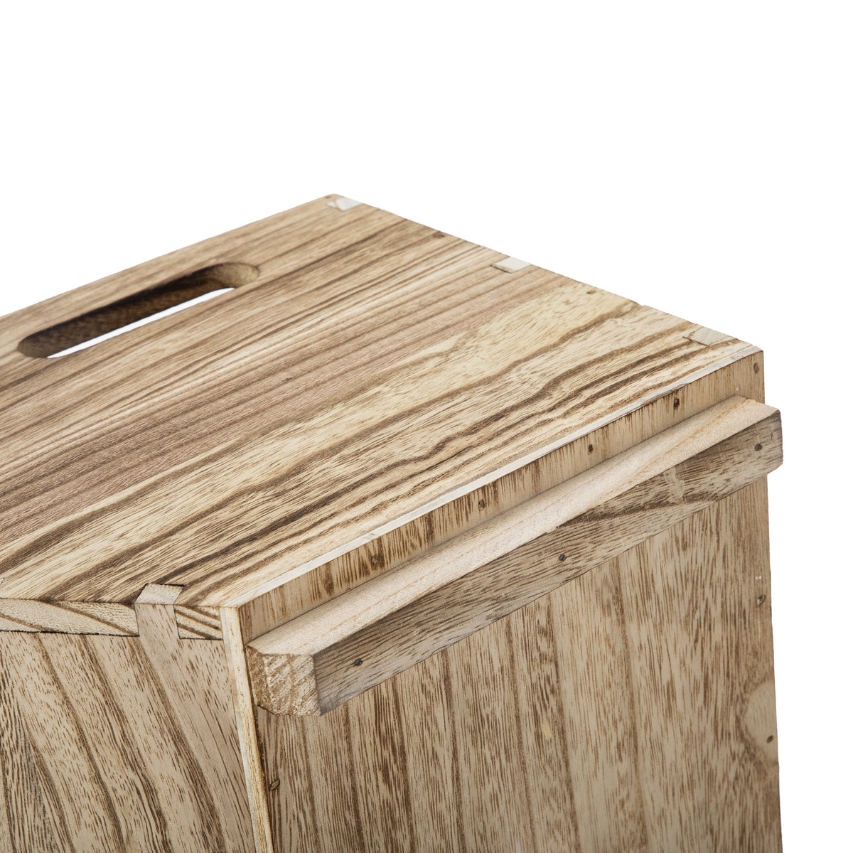 AVERO™ 2-Piece Set Natural Wood Stacking Open Front Decorative Storage Bins, 11 in x 16.5 in x 10 in - AVERO™