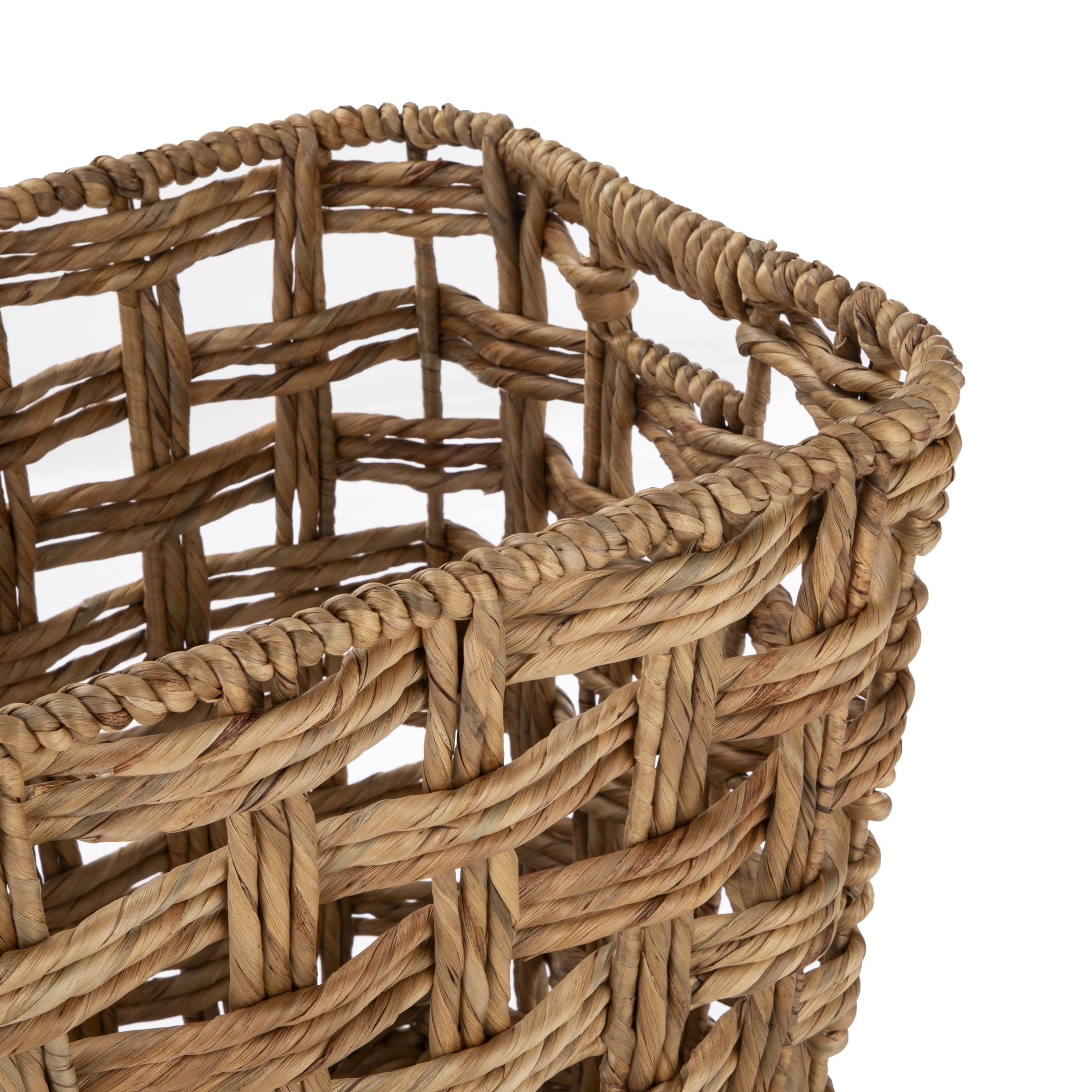 AVERO™ Extra Large Hyacinth Twist Storage Basket with Handles - AVERO™