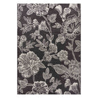 AVERO™ 7' x 10' Black & White Floral Outdoor Rug - AVERO™