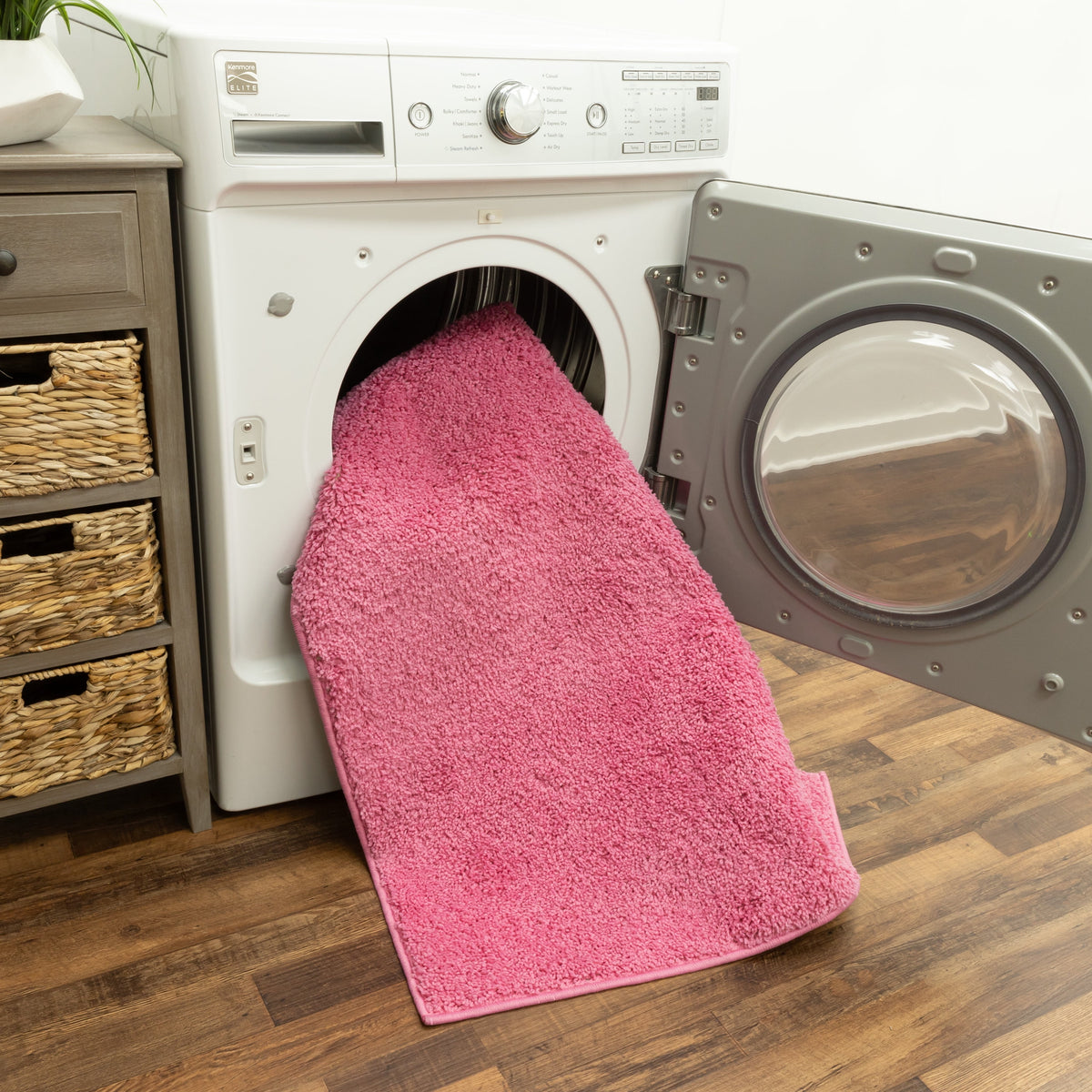AVERO™ (2 pack) Traditional Solid Pink Youth Shag Indoor Area Rug, 3 ft x 4 ft 8 in - AVERO™