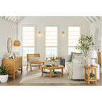 AVERO™ Vista Woven Accent Chair, Light Honey - AVERO™