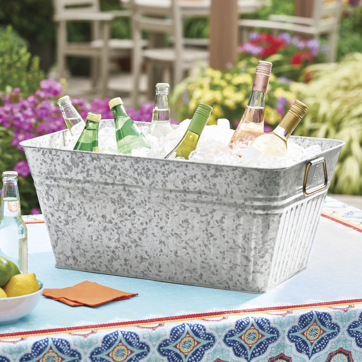 AVERO™ Galvanized Large Rectangle Tub - AVERO™