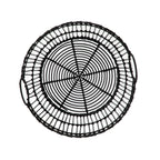 AVERO™ Large Black Poly Rattan Storage Baskets with Handles, Set of 2 - AVERO™
