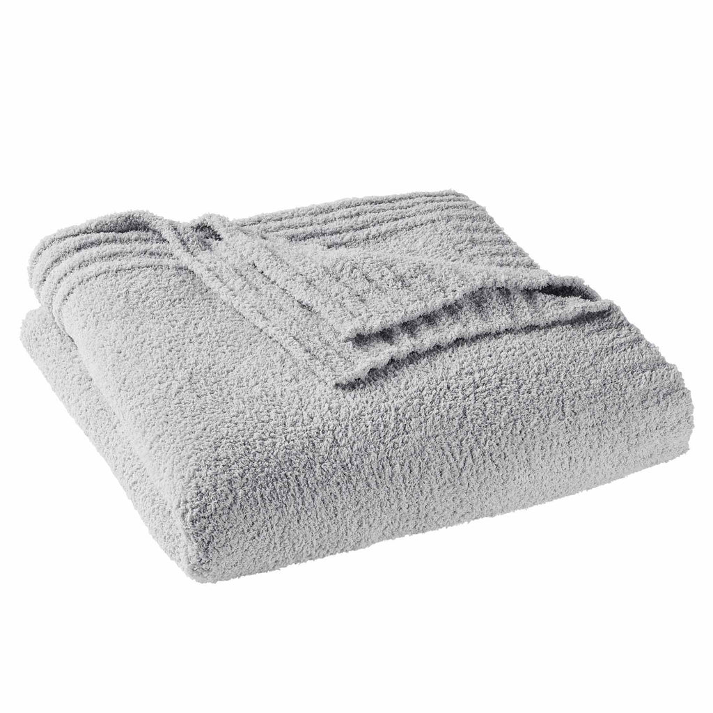 AVERO™ (2 pack) Cozy Knit Blanket, Light Grey, King - AVERO™