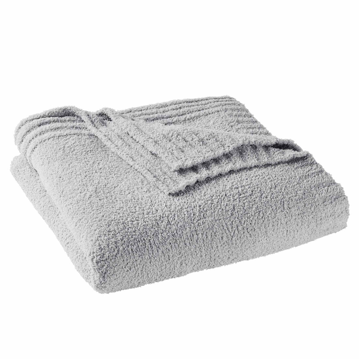 AVERO™ (2 pack) Cozy Knit Blanket, Light Grey, King - AVERO™