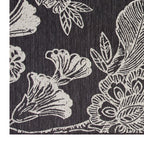 AVERO™ 7' x 10' Black & White Floral Outdoor Rug - AVERO™