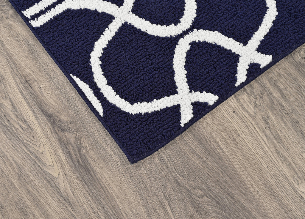 AVERO™ Drizzle Navy/White Indoor Area Rug, 7'6" x 9'6" - AVERO™