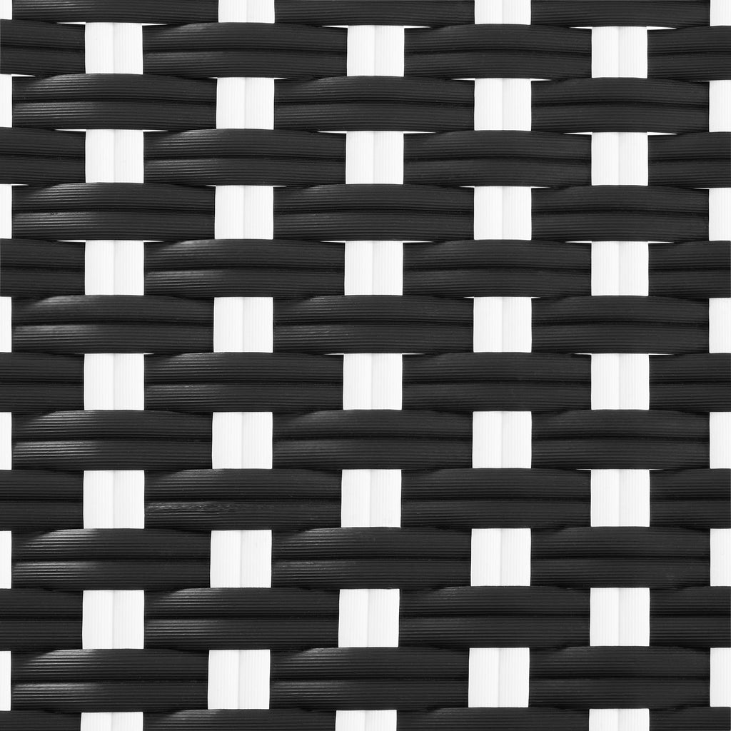 AVERO™ Lilah 2-Piece Wicker Outdoor Parisian Bistro Chairs, Black & White - AVERO™