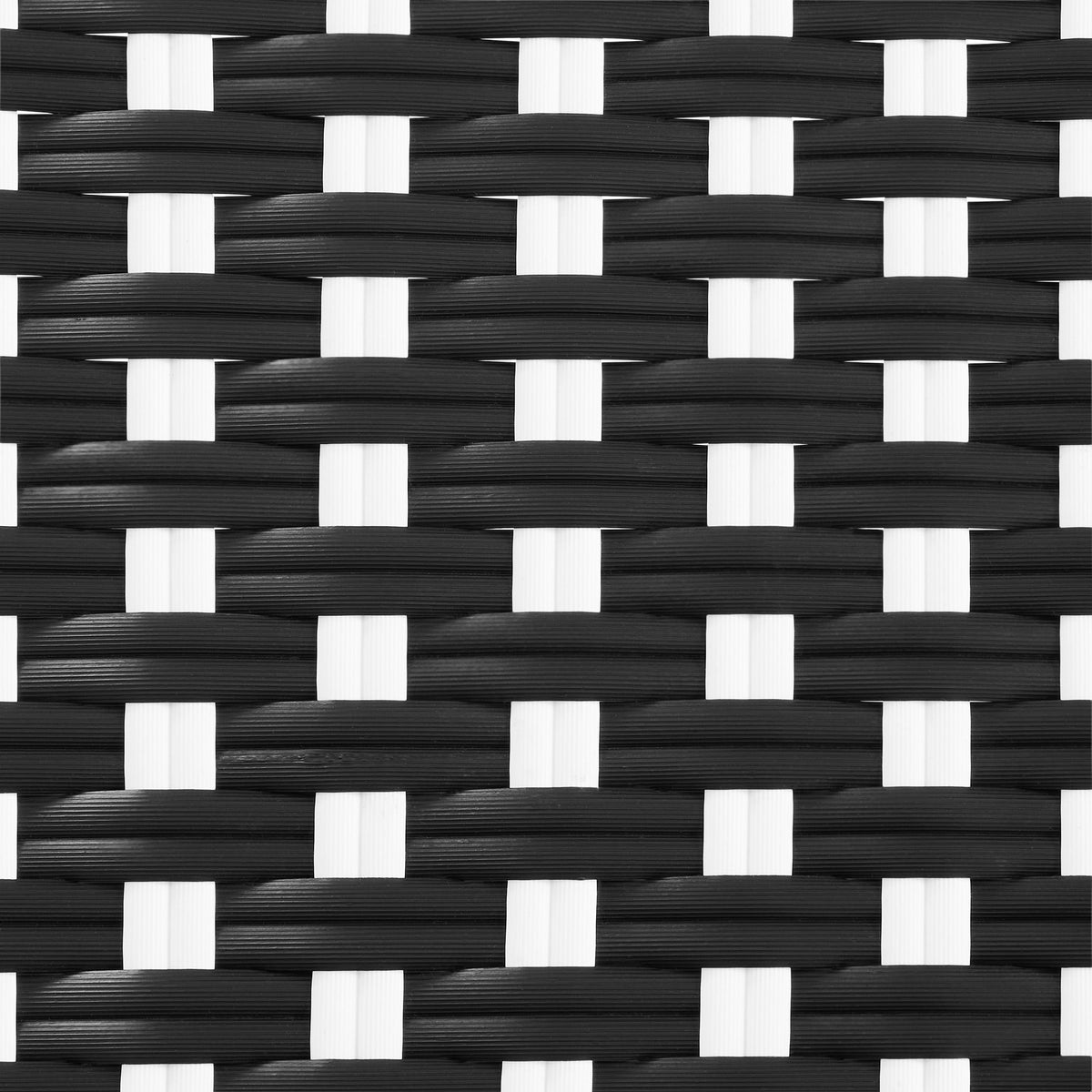 AVERO™ Lilah 2-Piece Wicker Outdoor Parisian Bistro Chairs, Black & White - AVERO™