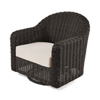 AVERO™ Bellamy Outdoor Motion Chair, Dark Brown Wicker with Cream Cushion - AVERO™