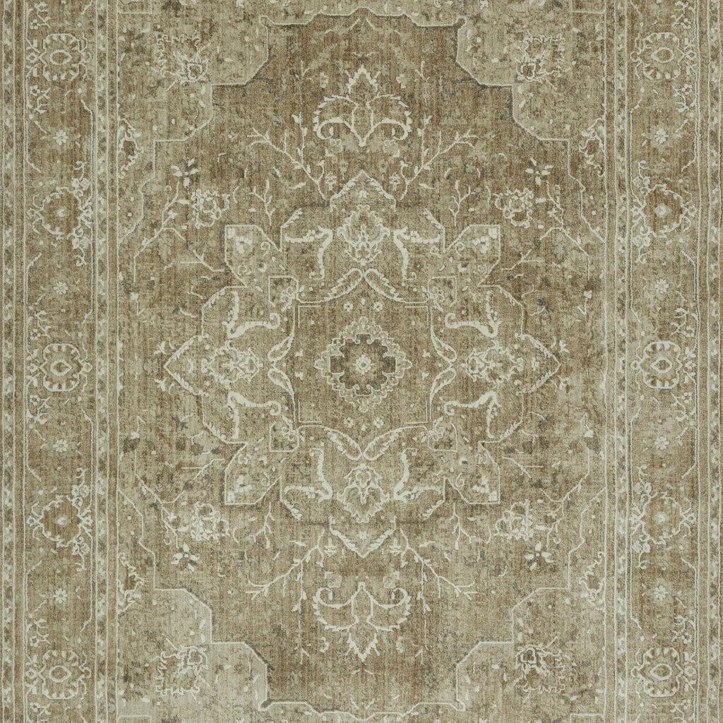 AVERO™ Traditional Plush Beige Medallion Indoor Area Rug, 7' 9" x 10' - AVERO™