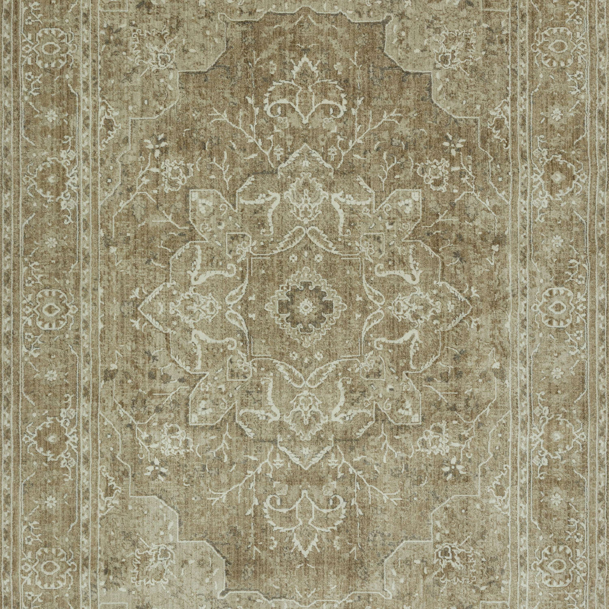 AVERO™ Traditional Plush Beige Medallion Indoor Area Rug, 7' 9" x 10' - AVERO™
