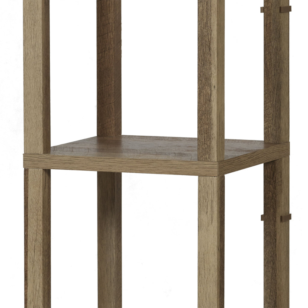 AVERO™ 62.25" Modern Pull Chain Weathered Floor Lamp with Natural Square Shade - AVERO™