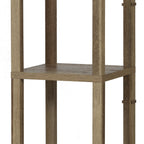 AVERO™ 62.25" Modern Pull Chain Weathered Floor Lamp with Natural Square Shade - AVERO™