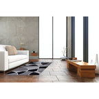 AVERO™ Block Polypropylene Rug, 4'11" x 7', Black - AVERO™