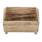 AVERO™ 2-Piece Set Natural Wood Stacking Open Front Decorative Storage Bins, 11 in x 16.5 in x 10 in - AVERO™