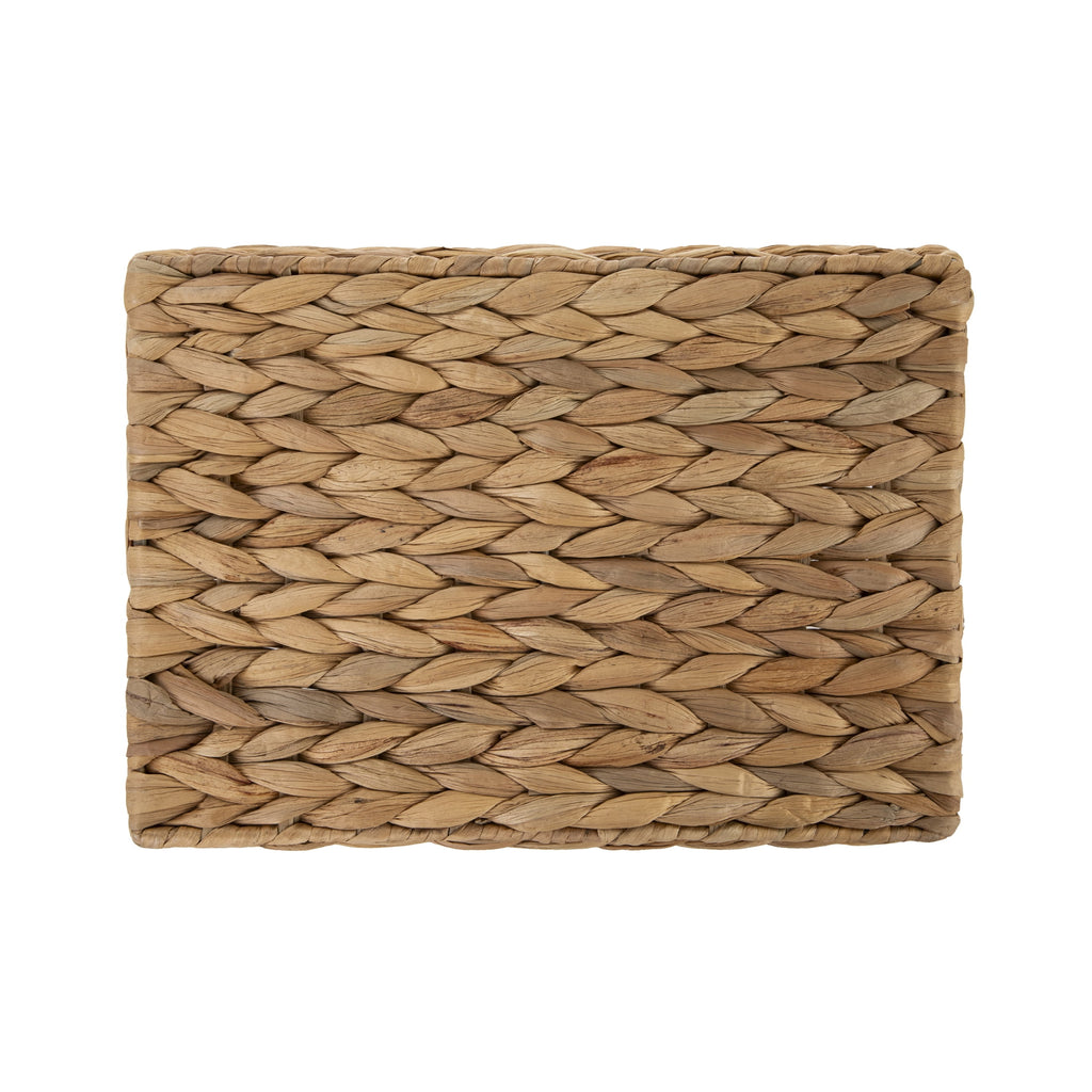 AVERO™ (2 pack) Large Water Hyacinth Decorative Storage Basket with Handles, 14 in x 11 in x 8.5 in - AVERO™